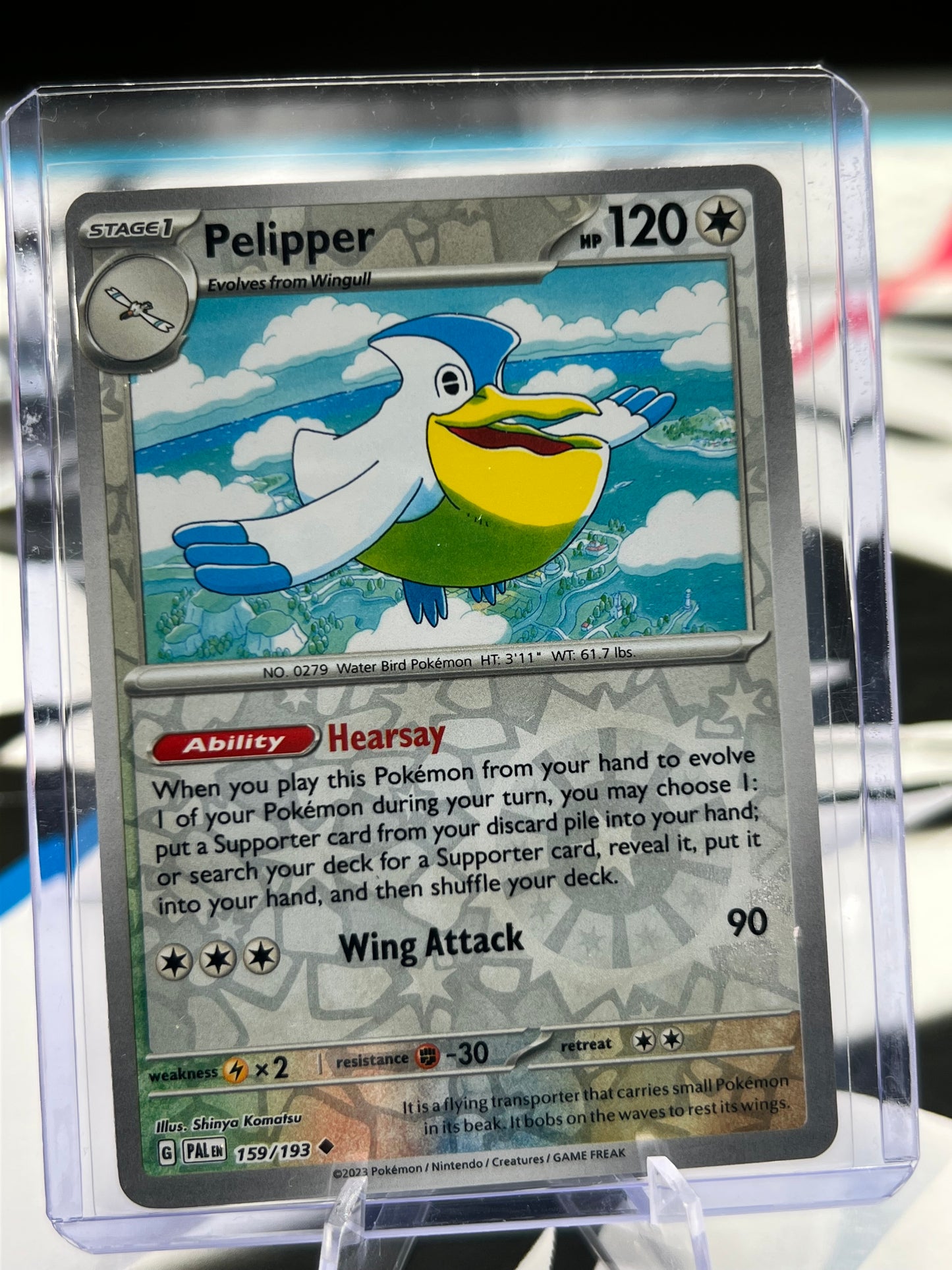 Pelipper Reverse Holo 159/193 - SV02: Paldea Evolved (PAL) Pokémon Card TCG