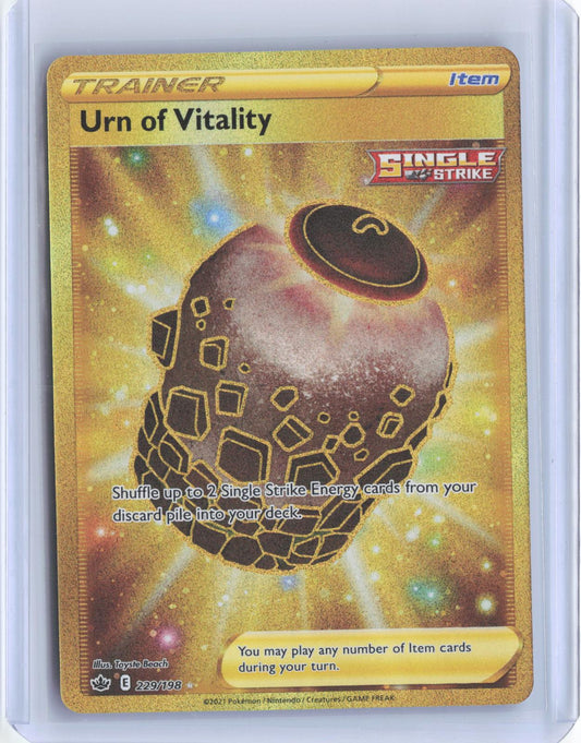 Urn of Vitality 229/198 Secret Rare Chilling Reign Pokemon TCG Card