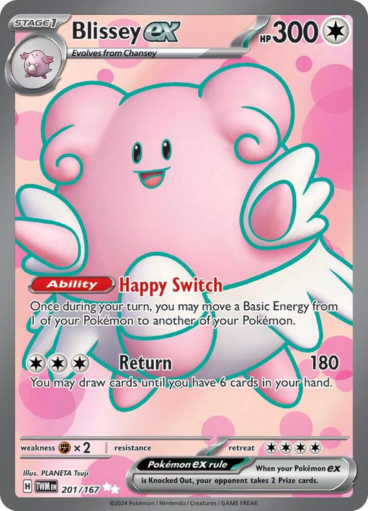 Blissey ex - 201/167 - SV06: Twilight Masquerade (TWM) Pokémon TCG