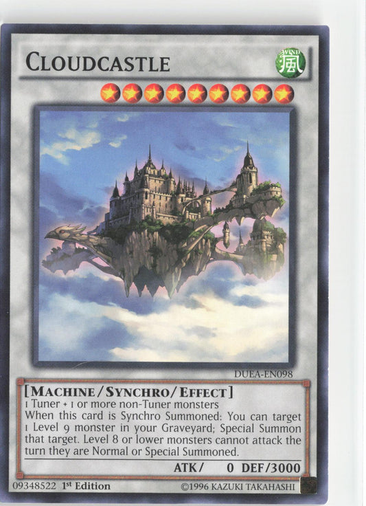 Cloudcastle DUEA-EN098 Duelist Alliance Yu-Gi-Oh 1st Edition