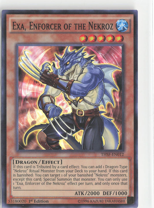 Exa, Enforcer of the Nekroz THSF-EN012 The Secret Forces Yu-Gi-Oh 1st Edition