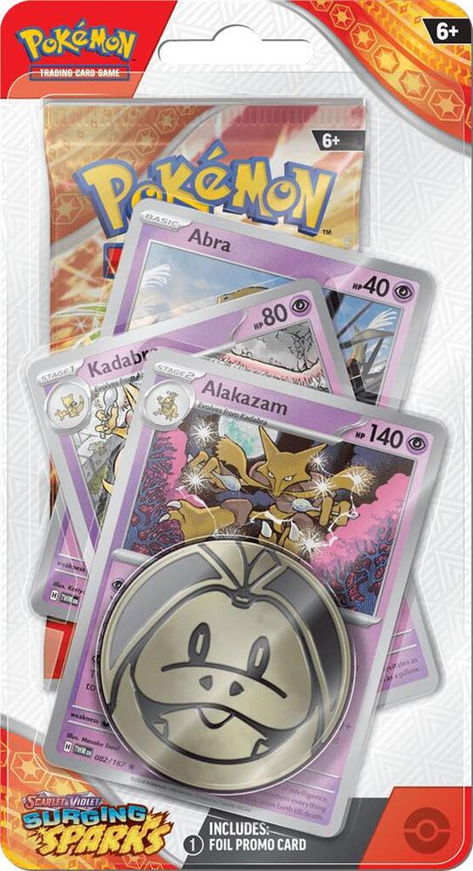 Surging Sparks Premium Checklane Blister [Alakazam] - SV08: Surging Sparks (SSP) Pokémon TCG
