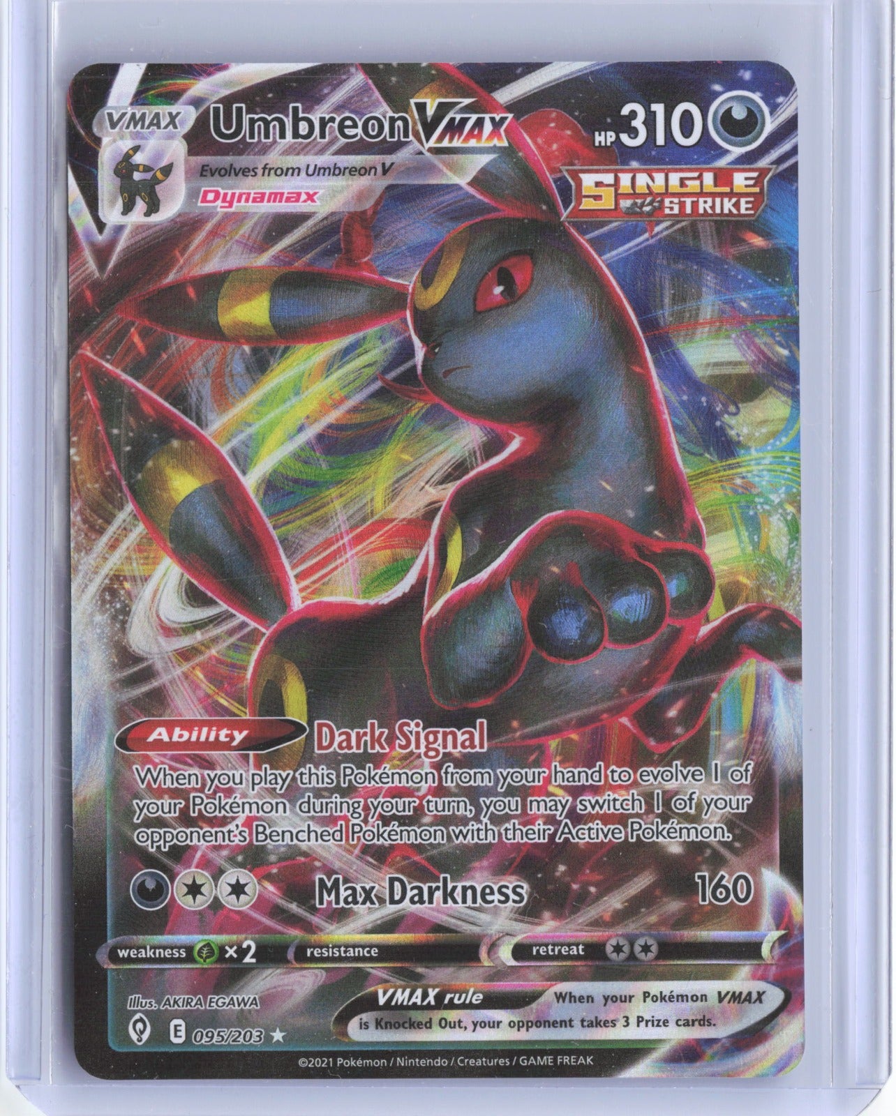 Umbreon VMAX Holo Ultra Rare SWSH07: Evolving Skies 095/203