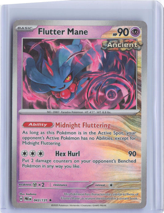 Flutter Mane (Poke Ball Pattern) 043/131 Holo Prismatic Evolutions Pokemon Card