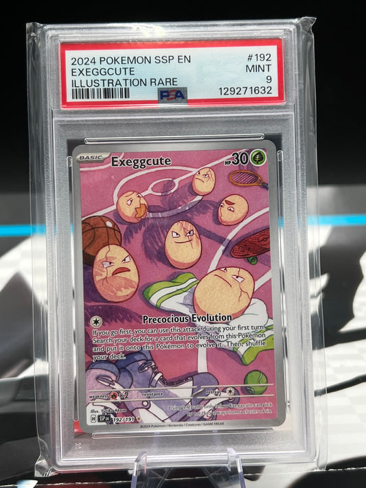 PSA 9 Exeggcute - 192/191 - SV08: Surging Sparks (SSP) Graded Pokémon TCG