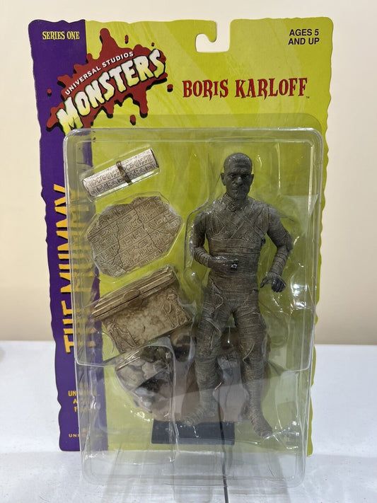 1999 SIDESHOW TOYS UNIVERSAL MONSTERS 8” THE MUMMY FIGURE (MIP) SERIES 1