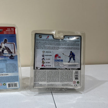 2 NHL MCFARLANE SPORTSPICKS HOCKEY DION PHANEUF & MATS SUNDIN