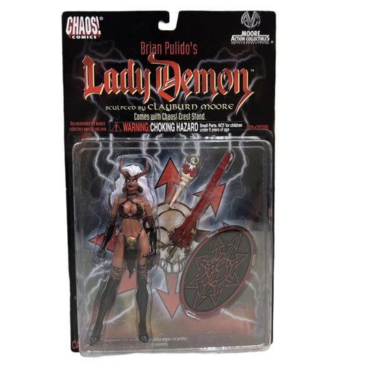 Lady Demon Action Figure, 1997 Chaos Comics Brian Pulido's MOC
