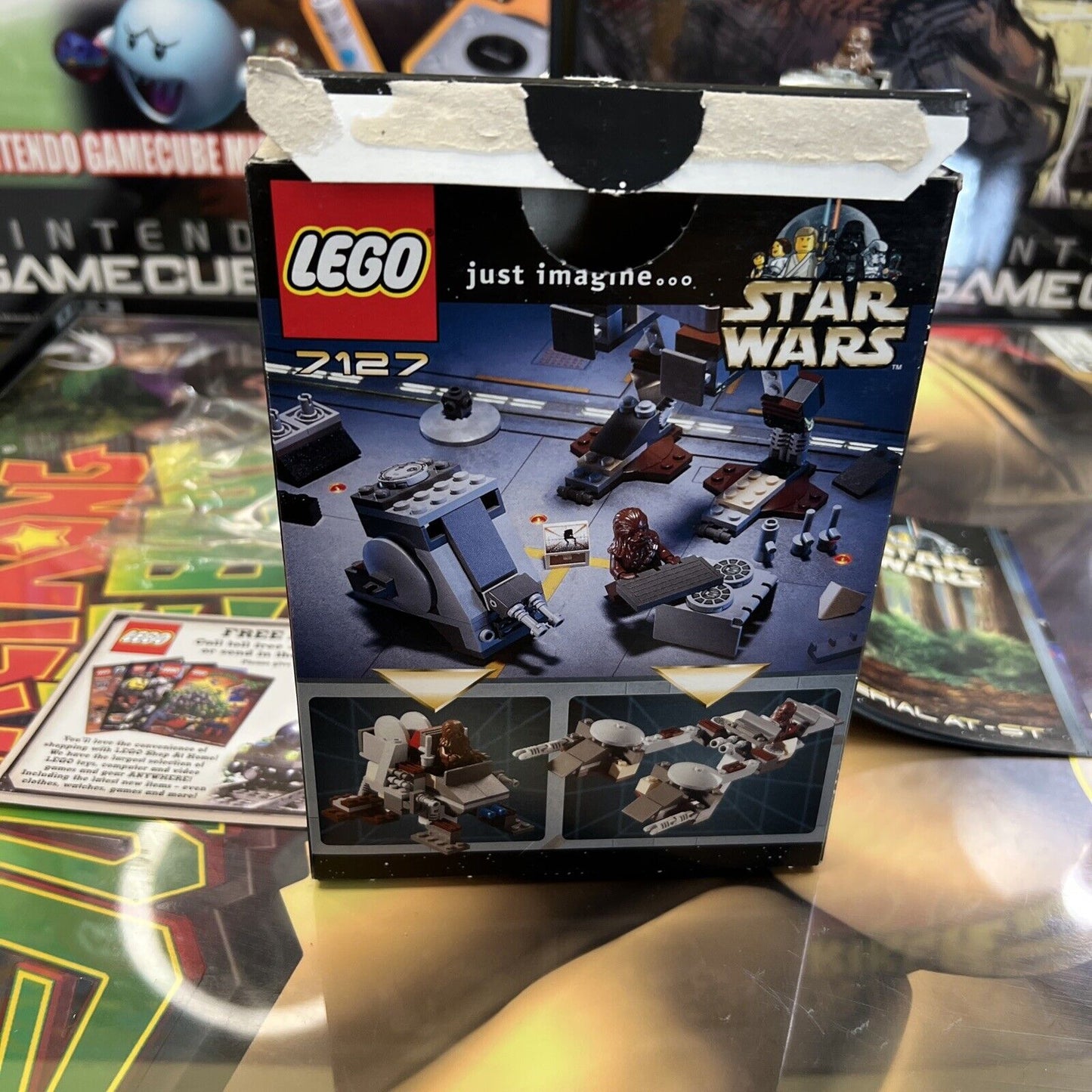 LEGO Star Wars: Imperial AT-ST (7127) WITH BOX MANUAL BAGS AND CHEWBACCA!