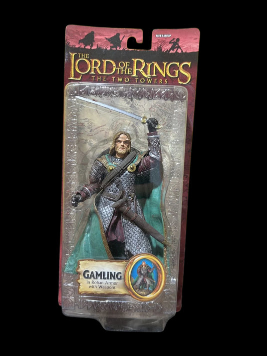 Toybiz Lord Of The Rings LOTR Gamling In Rohan Armor & Weapon Action Figure 2004