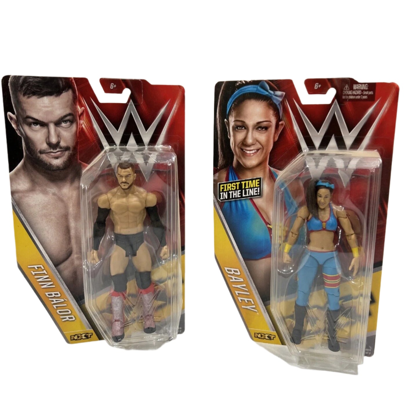 WWE BAYLEY Series 58 First Time In The Line NXT Wrestling Figure + FINN BALOR