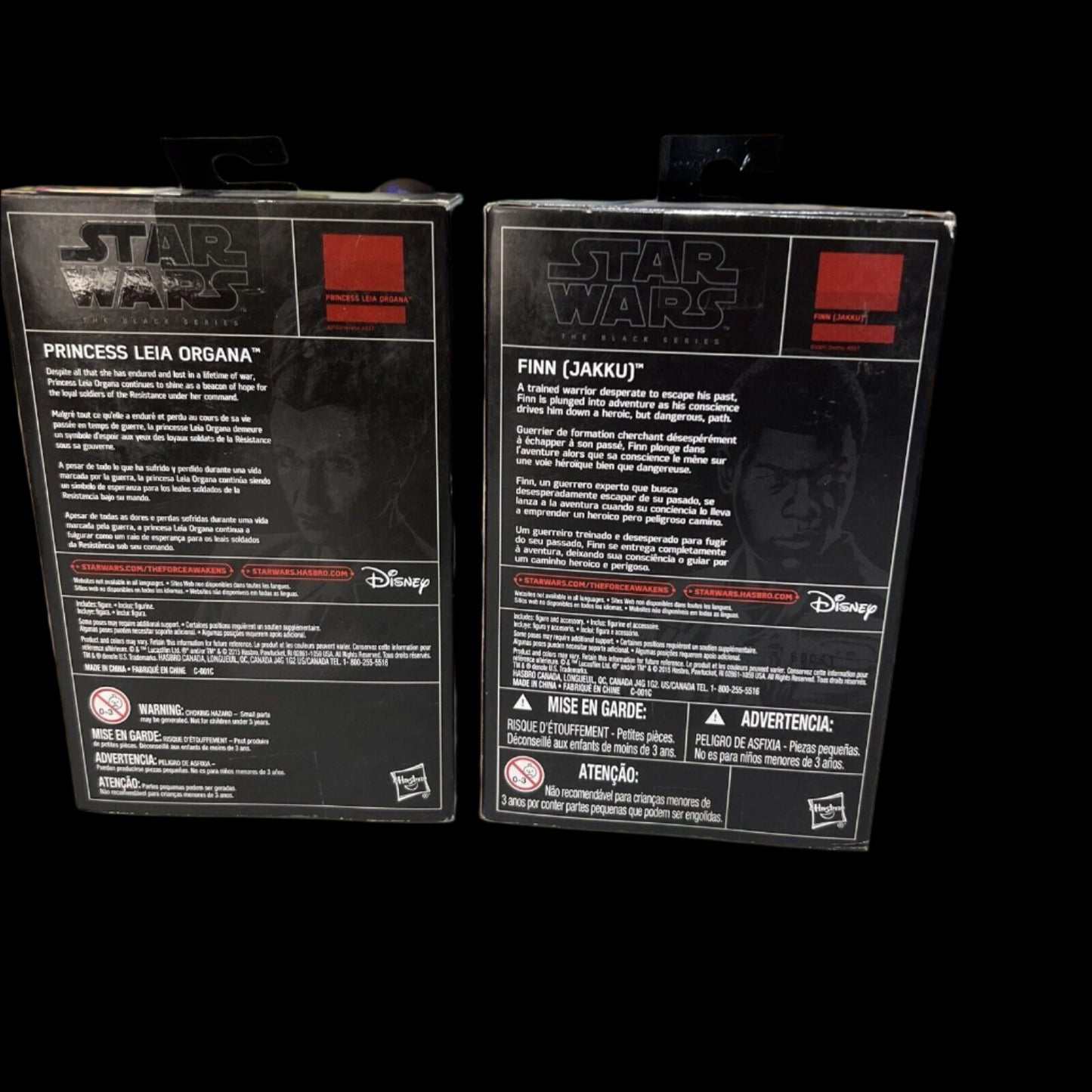 Star Wars Black Series FINN JAKKU WALMART EXCLUSIVE + PRINCESS LEIA ORGANA 2