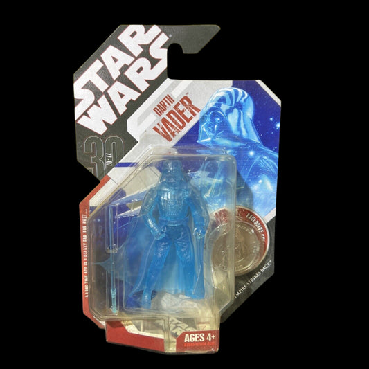 2007 Star Wars Darth Vader Blue Hologram #48 Empire Strikes Back with Coin.