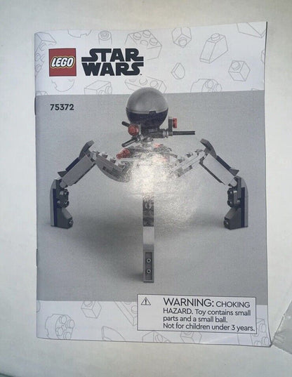 Lego 75372 SW Star Wars  TRI-DROID BUILD Bag 3 & Book No MiniFigs Tri Droid Only