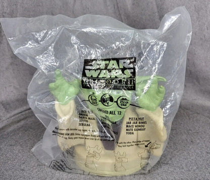 NEW Yoda Cup Topper Star Wars Pizza Hut Top Episode I Taco Bell KFC Collectible