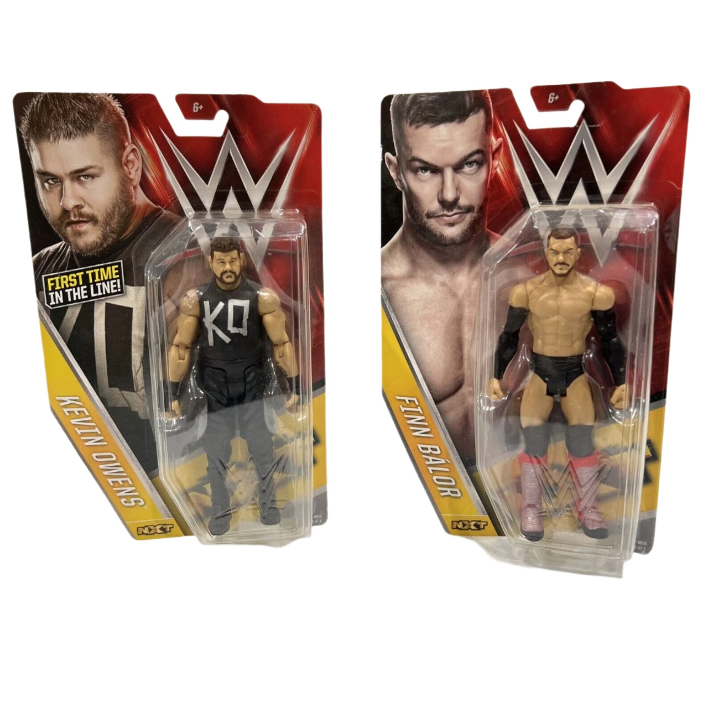 MATTEL WWE NXT KEVIN OWENS KO + FINN BALOR W/ RED BOOTS  2015 ACTION FIGURE