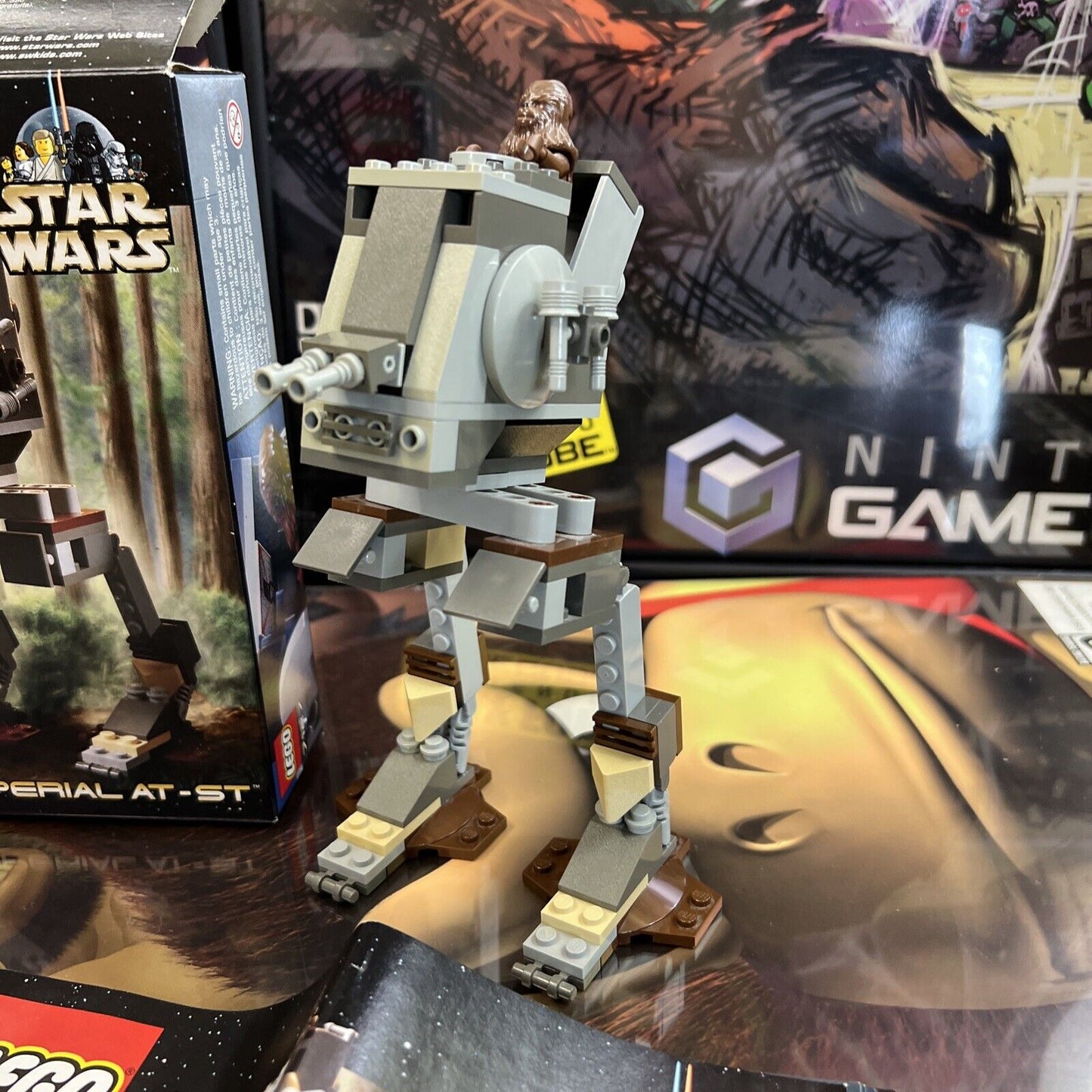 LEGO Star Wars: Imperial AT-ST (7127) WITH BOX MANUAL BAGS AND CHEWBACCA!