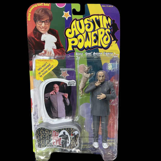Dr Evil 6” Action Figure  - Austin Powers - McFarlane Toys 1999 - Voice Chip NEW
