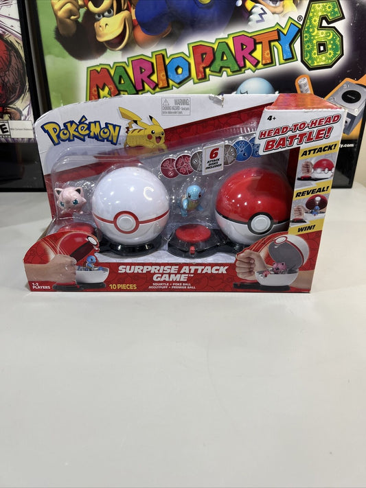 Pokemon - Surprise Attack Game SQUIRTLE + JIGGLYPUFF + POKEBALL + PREMIER BALL