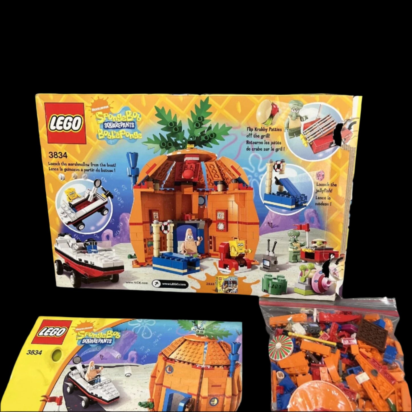 LEGO SpongeBob SquarePants: Good Neighbours at Bikini Bottom (3834) Complete in box Used