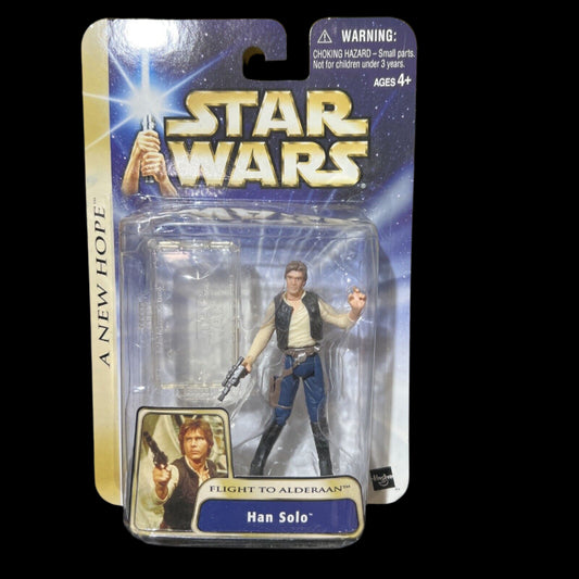 Han Solo Flight To Alderaan 2003 Hasbro Star Wars 3.75" Action Figure ANH New