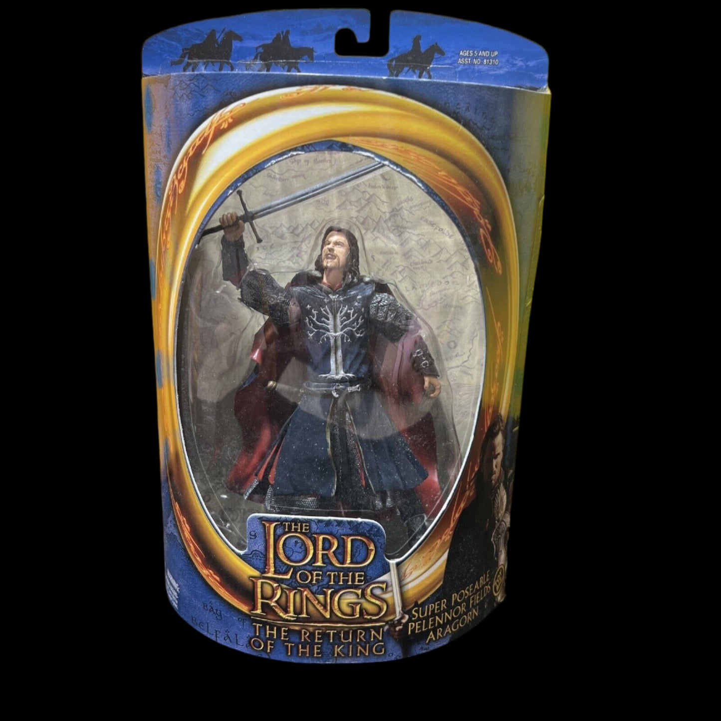 Toy Biz LOTR: The Return of the King SUPER POSEABLE PELENNOR FIELDS ARAGORN 2003
