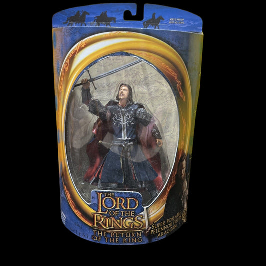 Toy Biz LOTR: The Return of the King SUPER POSEABLE PELENNOR FIELDS ARAGORN 2003