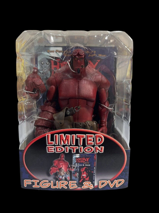 Limited Edition HellBoy Figurine & DVD Blood & Iron RARE NEW SEALED Starz
