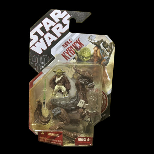 2007 Star Wars 30th Anniversary #32 YODA & KYBUCK Clone Wars 3.75" Action Figure