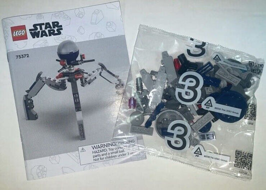 Lego 75372 SW Star Wars  TRI-DROID BUILD Bag 3 & Book No MiniFigs Tri Droid Only