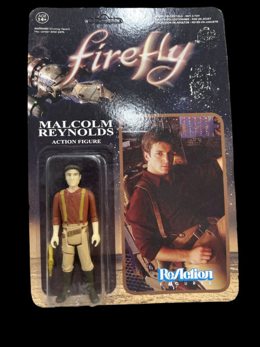 ReAction Firefly Action Figure Malcolm Reynolds 2014 Funko X Super7 NON PUNCHED!