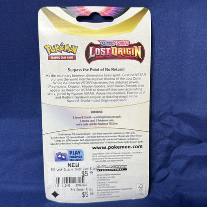 Pokémon Lost Origins Blister Pack + Croagunk Promo + Coin TCG Sword And Shield