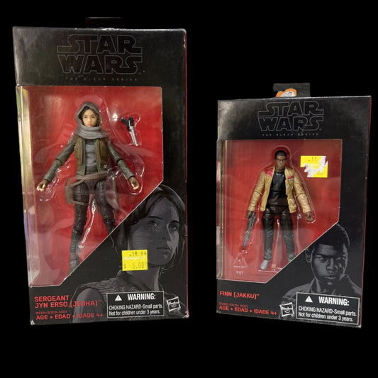 Hasbro Star Wars The Black Series Rogue One SERGEANT JYN ERSO + FINN (JAKKU)