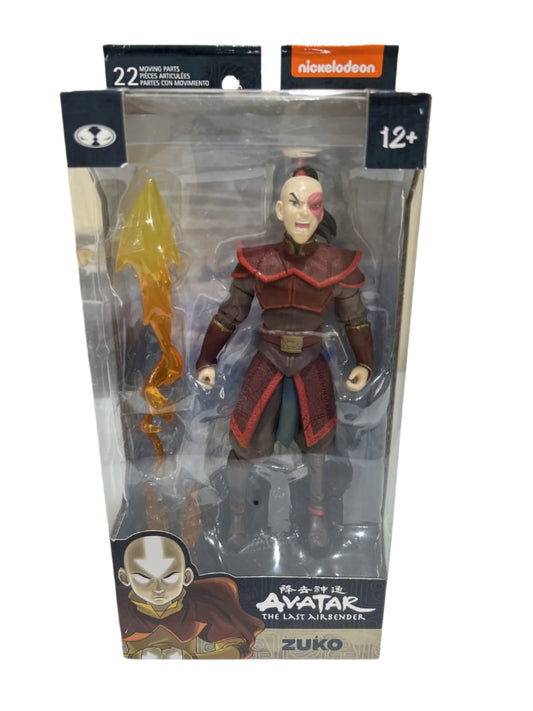 The Last Airbender Prince Zuko 7" Action Figure Rare Mcfarlane Toys Avatar
