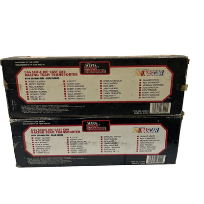 x2 1:64 DIE CAST SEMI-TRUCK RACING TRANSPORTER CHAMPIONS NASCAR KEN MOBIL 1 72