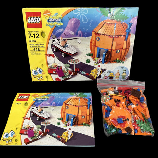 LEGO SpongeBob SquarePants: Good Neighbours at Bikini Bottom (3834) Complete in box Used