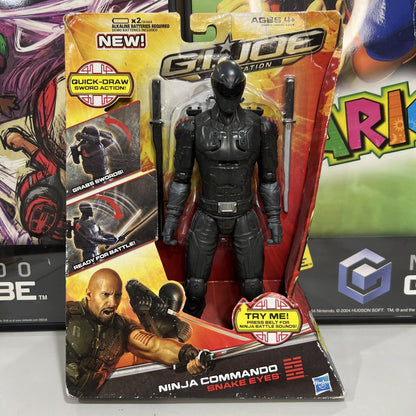 New - G.I. Joe Retaliation NINJA COMMANDO SNAKE EYES 10" Action Figure - 2012