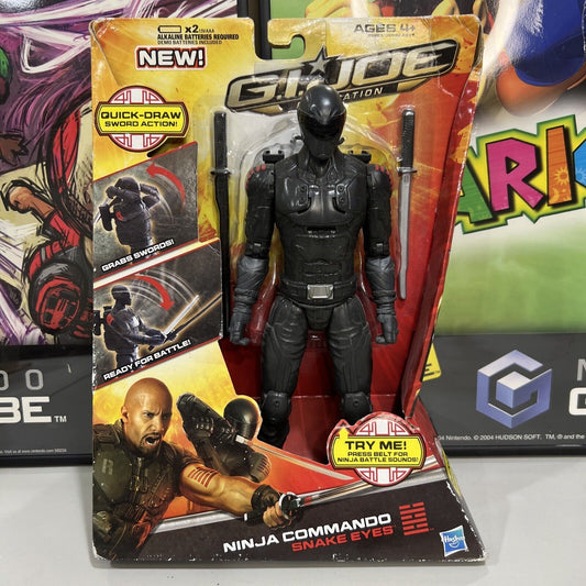 New - G.I. Joe Retaliation NINJA COMMANDO SNAKE EYES 10" Action Figure - 2012