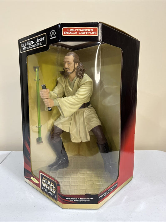APPLAUSE #01803 Star Wars Phantom Menace "Qui-Gon Jinn" 12" Figure w/certificate
