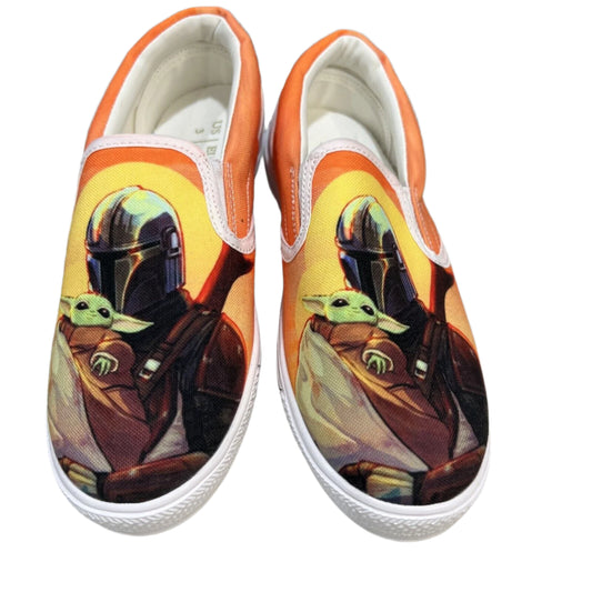 SIZE 3 MANDALORIAN STARWARS STAR WARS BABY YODA GROGU SLIP ON SHOES