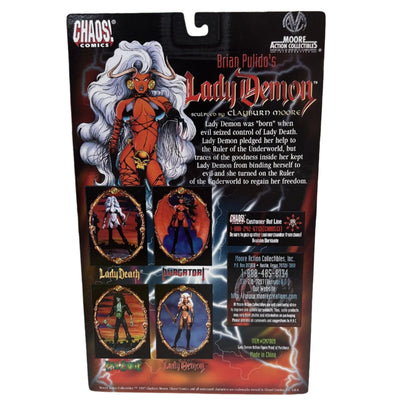 LADY DEMON BRIAN PULIDO MOORE ACTION COLLECTIBLES CHAOS COMICS GLOWS IN THE DARK CLAYBURN