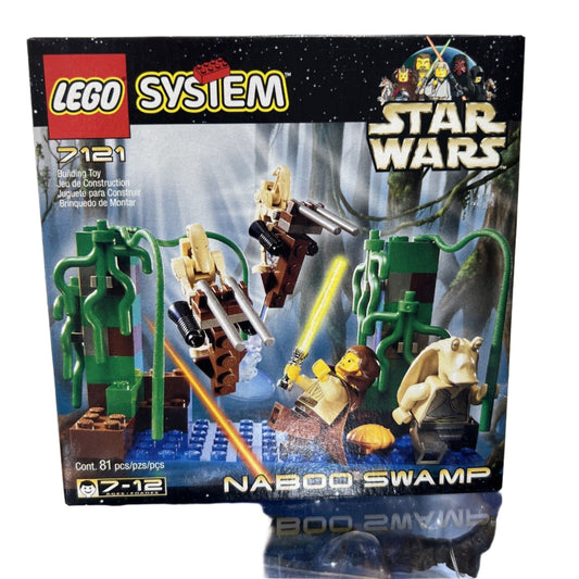 LEGO Star Wars: Naboo Swamp (7121) NEW SEALED VINTAGE WITH QUI GON JON JAR JAR