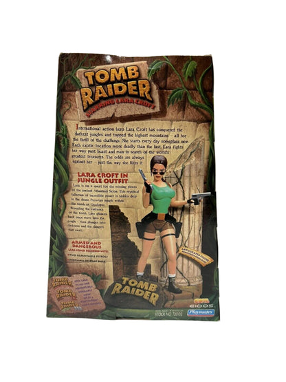 Vintage 1999 Playmates TOMB RAIDER LARA CROFT IN JUNGLE SUIT Action Figure  Rare