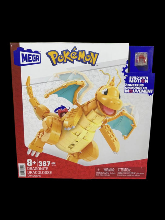 Mega Bloks Dragonite Pokemon Construx New In Box 387 Pieces HTK25