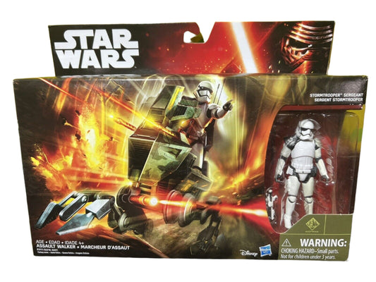 STAR WARS Force Awakens Vehicle Assault Walker + Stormtrooper Sergeant Figure
