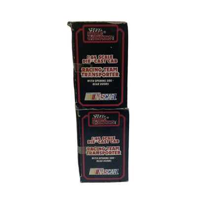 x2 1:64 DIE CAST  SEMI-TRUCK RACING TEAM TRANSPORTER CHAMPIONS NASCAR DAVE BOBBY