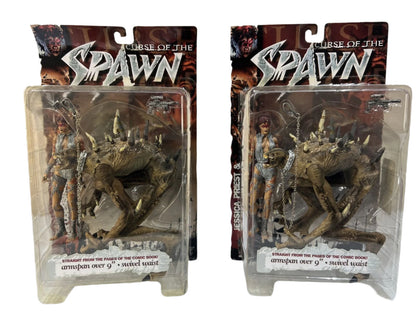 X2 CURSE OF THE SPAWN NIP JESSICA PRIEST & MR OBERSMITH SERIES 13 MCFARLANE TOYS