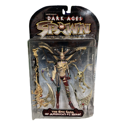 1998 Todd McFarlane Dark Ages Spawn The Epic Saga Skull Queen Action Figure $