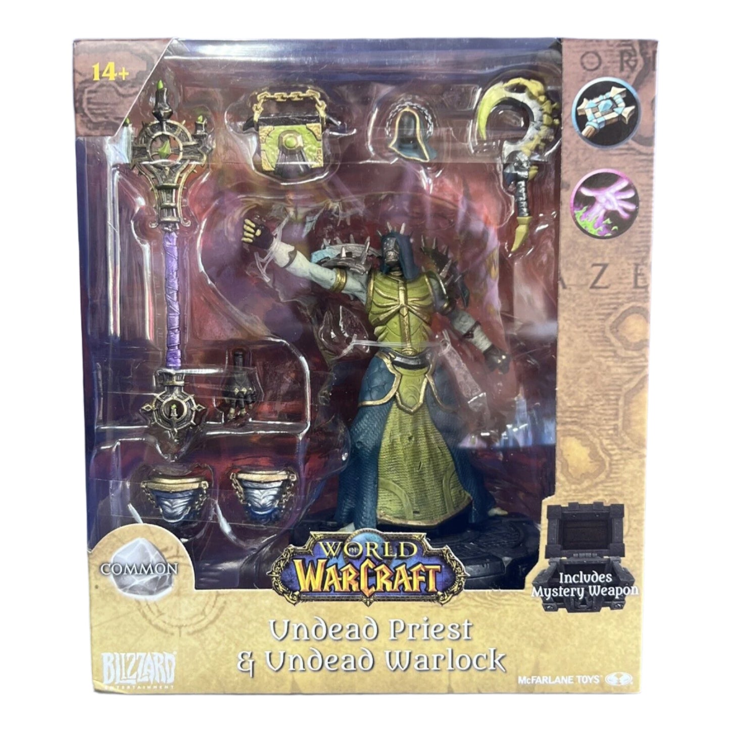 Mcfarlane Toys World of Warcraft Undead Priest & Undead Warlock 6" Figure Common