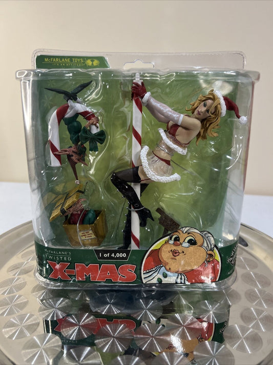 2007 Mcfarlane's Twisted X-Mas Mrs. Claus Blonde Variant Sealed NIP